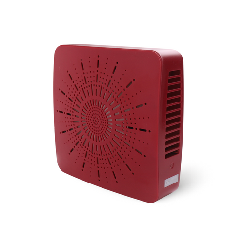 4-in-1 Portable Air Purifier with HEPA Filter, Aromatherapy Diffuser, Ionizer, Mini Fan – USB Desktop Air Cleaner for Home, Office, Baby, Pets and travel (Crimson Red)